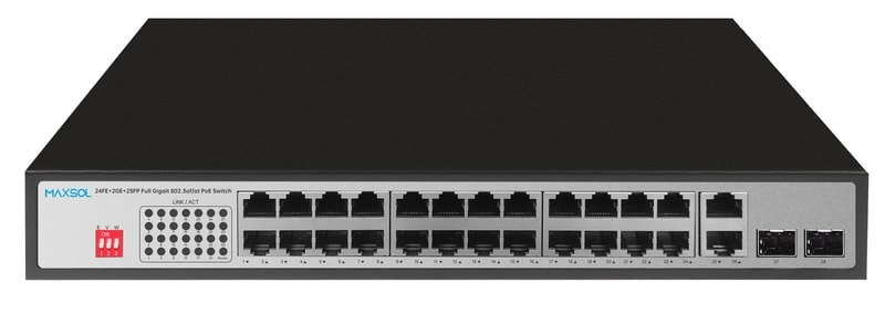 Maxsol PS12402FG 24-port Gigabit PoE switch