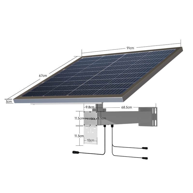 Maxsol CS12060 120W 60Ah 768Wh outdoor solar power system