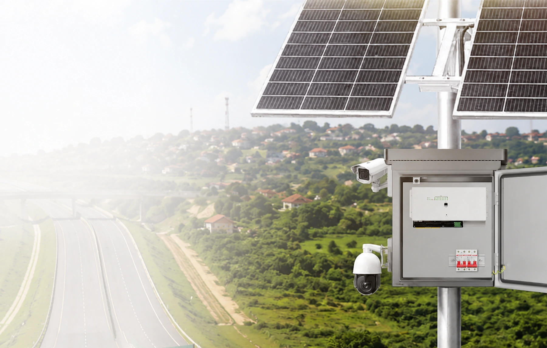 Off-Grid Solar Industrial PoE Switch Box